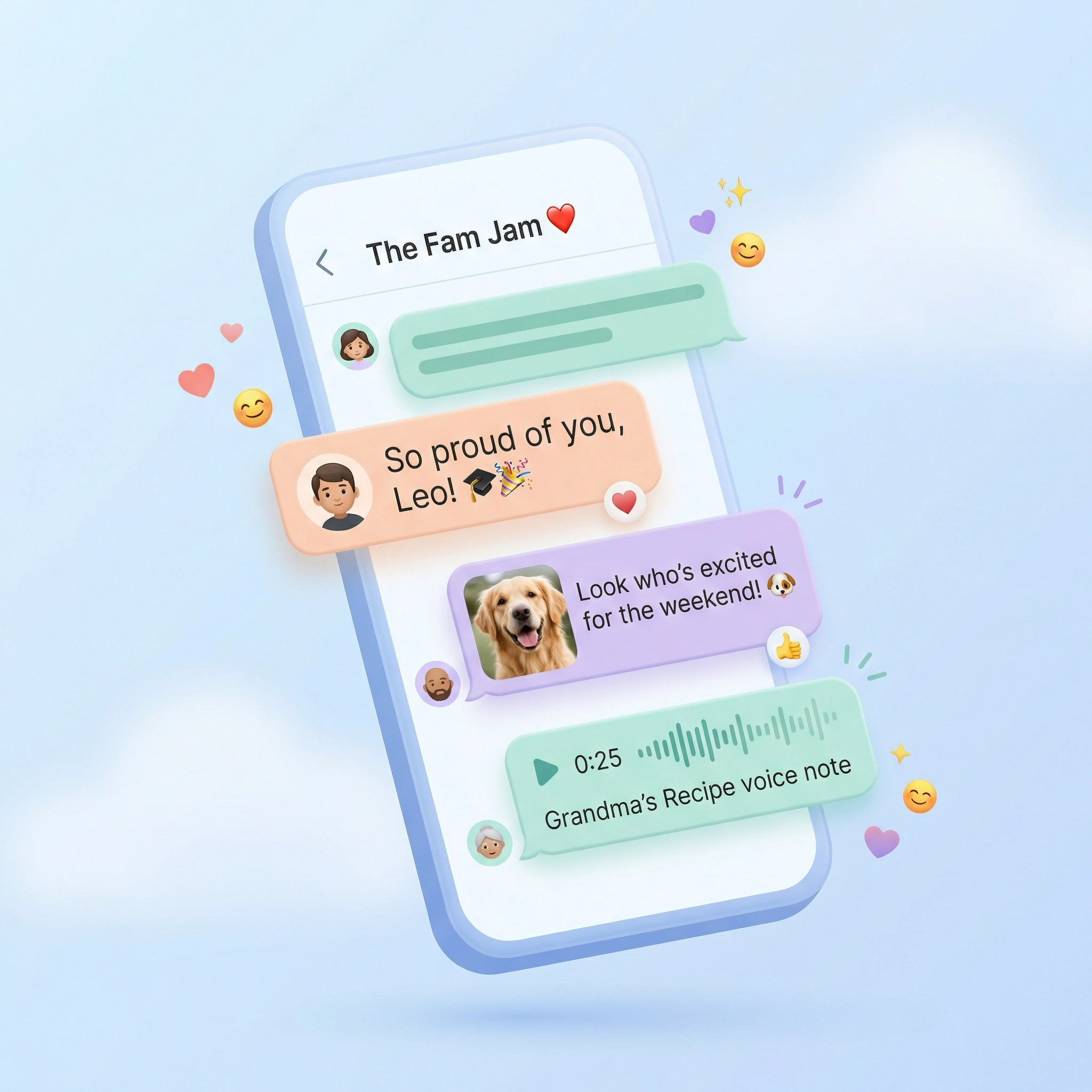 Interfata de chat familial